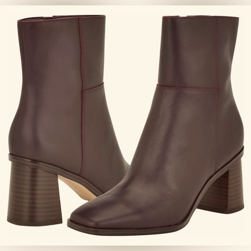 Nine West Dither Ankle Boot, Merlot 600, NWOB/NWOT
